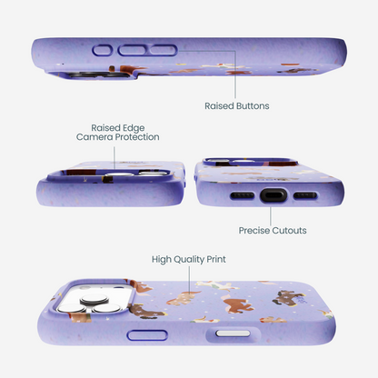 Lavender Pastel Ponies iPhone 17 Pro Case