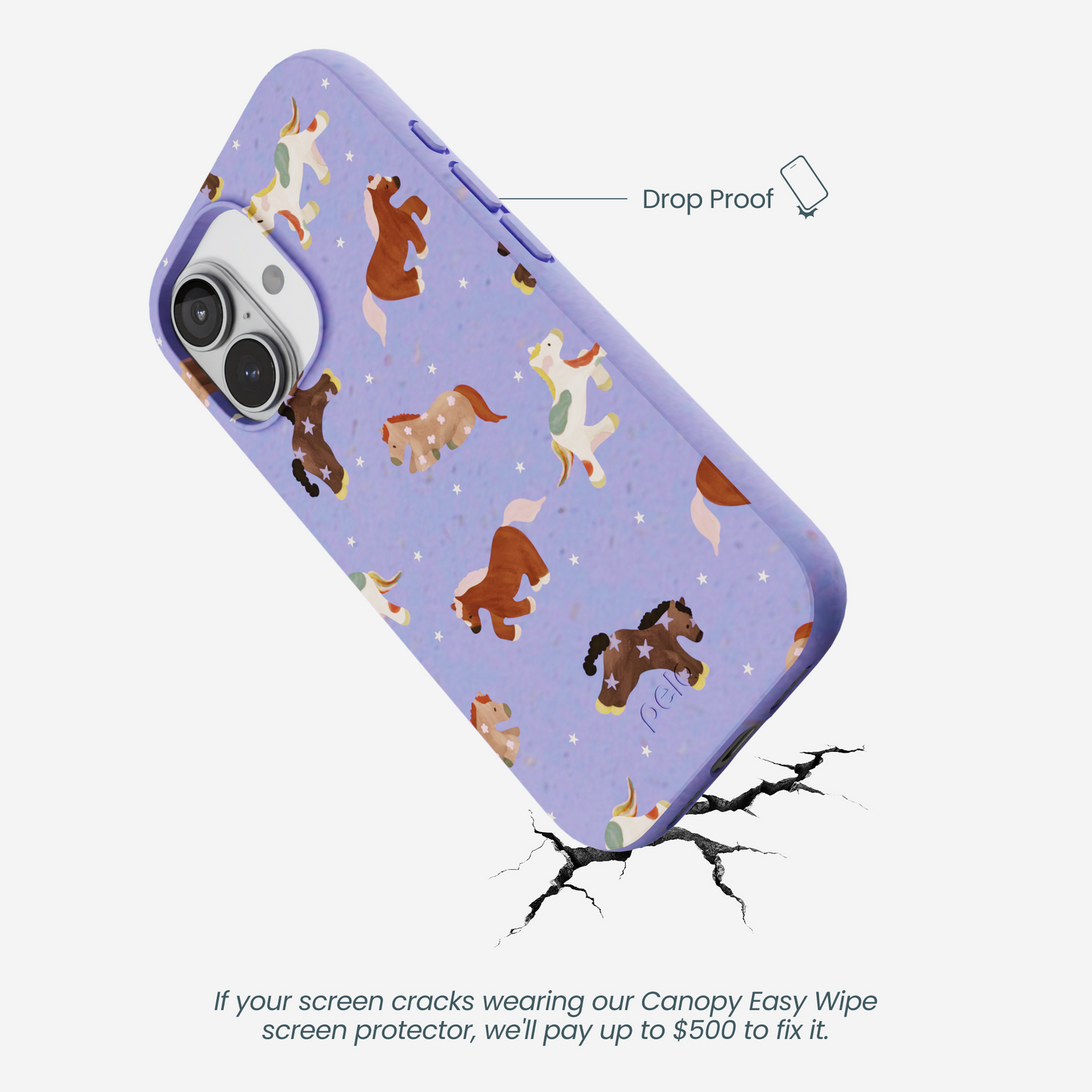 Lavender Pastel Ponies iPhone 17 Case