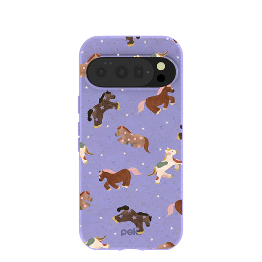 Lavender Pastel Ponies Google Pixel 10/10 Pro Case