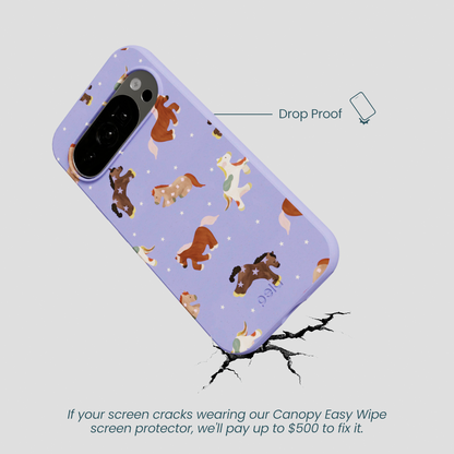 Lavender Pastel Ponies Google Pixel 10/10 Pro Case