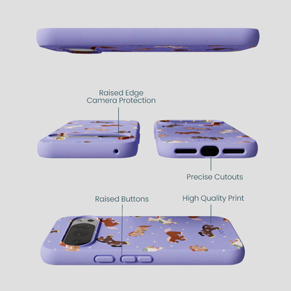 Lavender Pastel Ponies Google Pixel 10/10 Pro Case