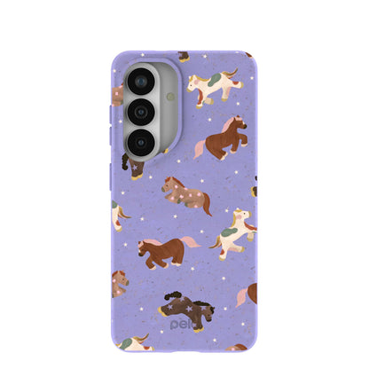Lavender Pastel Ponies Samsung Galaxy S26 Case