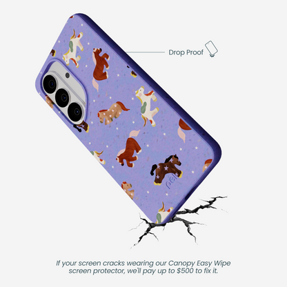 Lavender Pastel Ponies Samsung Galaxy S26 Case
