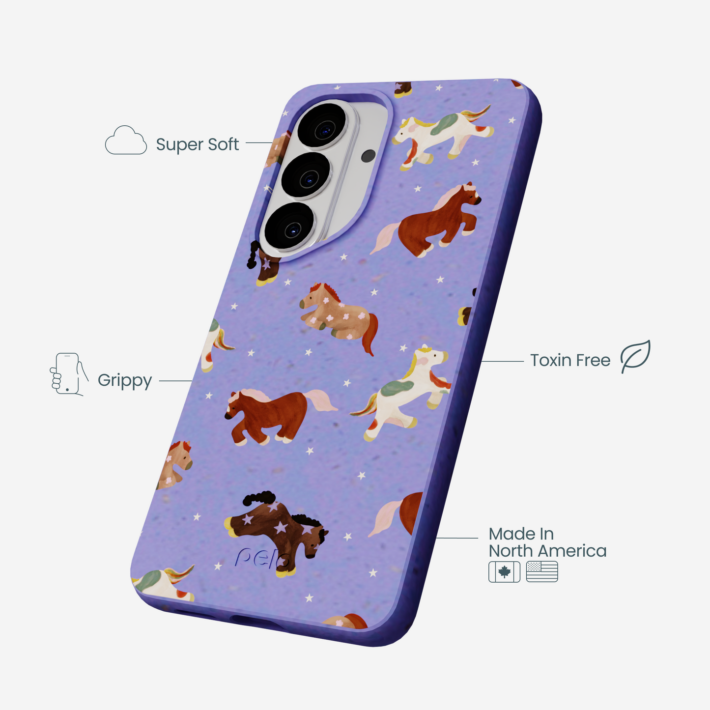 Lavender Pastel Ponies Samsung Galaxy S26 Case