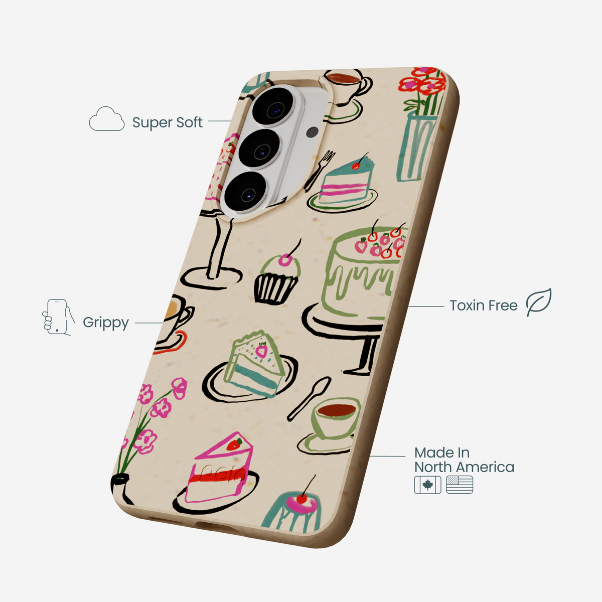 Seashell Pastry Hour Samsung Galaxy S26 Case