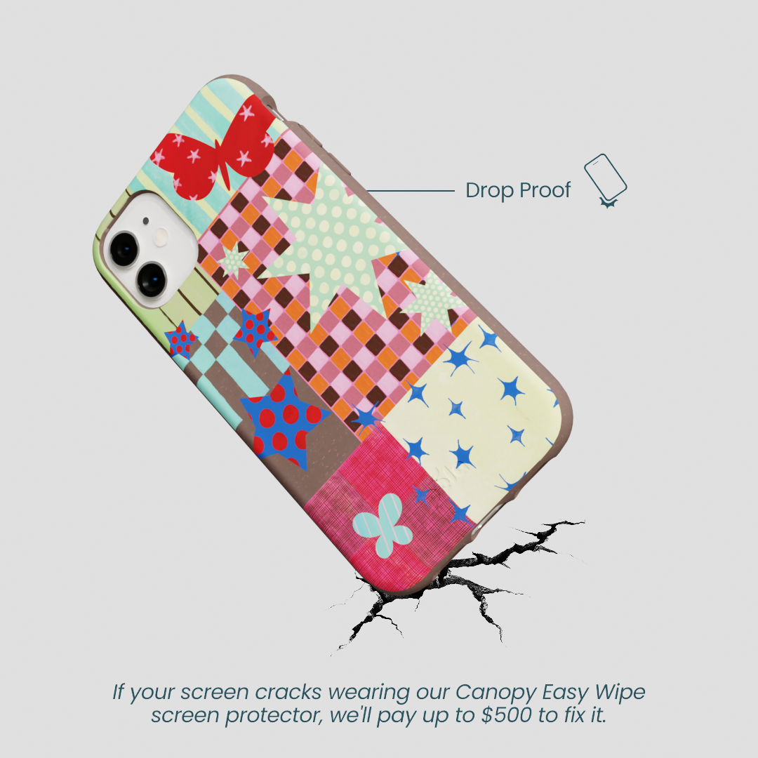 Chocolate Brown Patchwork Journal iPhone 11 Case