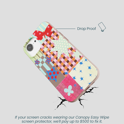Chocolate Brown Patchwork Journal iPhone 16e/17e Case