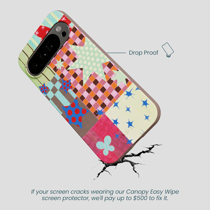 Chocolate Brown Patchwork Journal Google Pixel 10 Pro XL Case