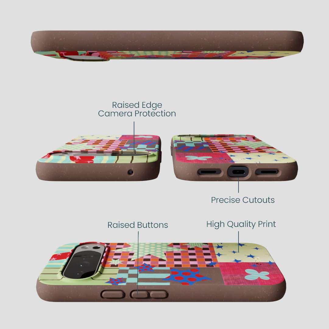 Chocolate Brown Patchwork Journal Google Pixel 10 Pro XL Case