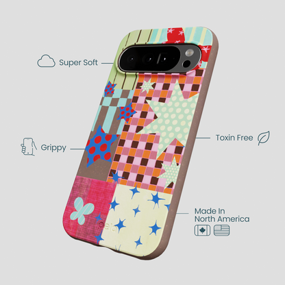 Chocolate Brown Patchwork Journal Google Pixel 10 Pro XL Case