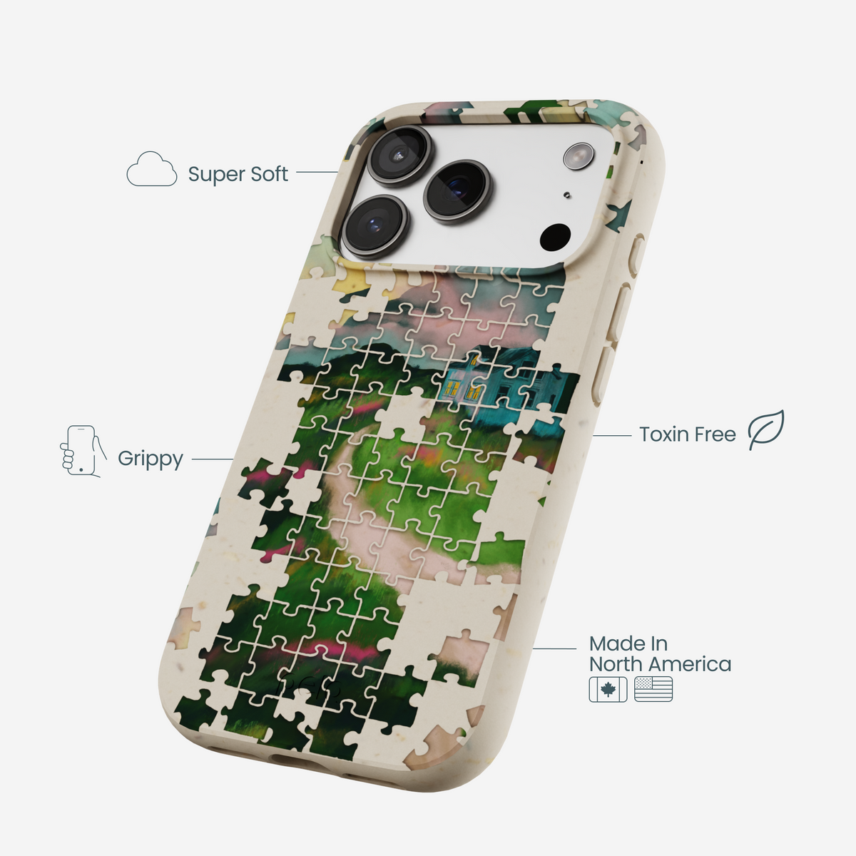 London Fog Peaceful Puzzle iPhone 17 Pro Case