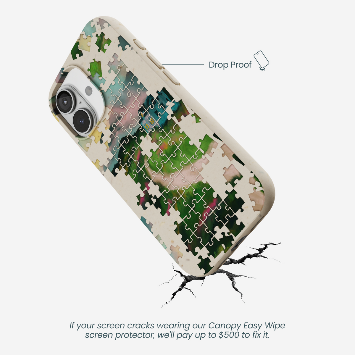 London Fog Peaceful Puzzle iPhone 17 Case