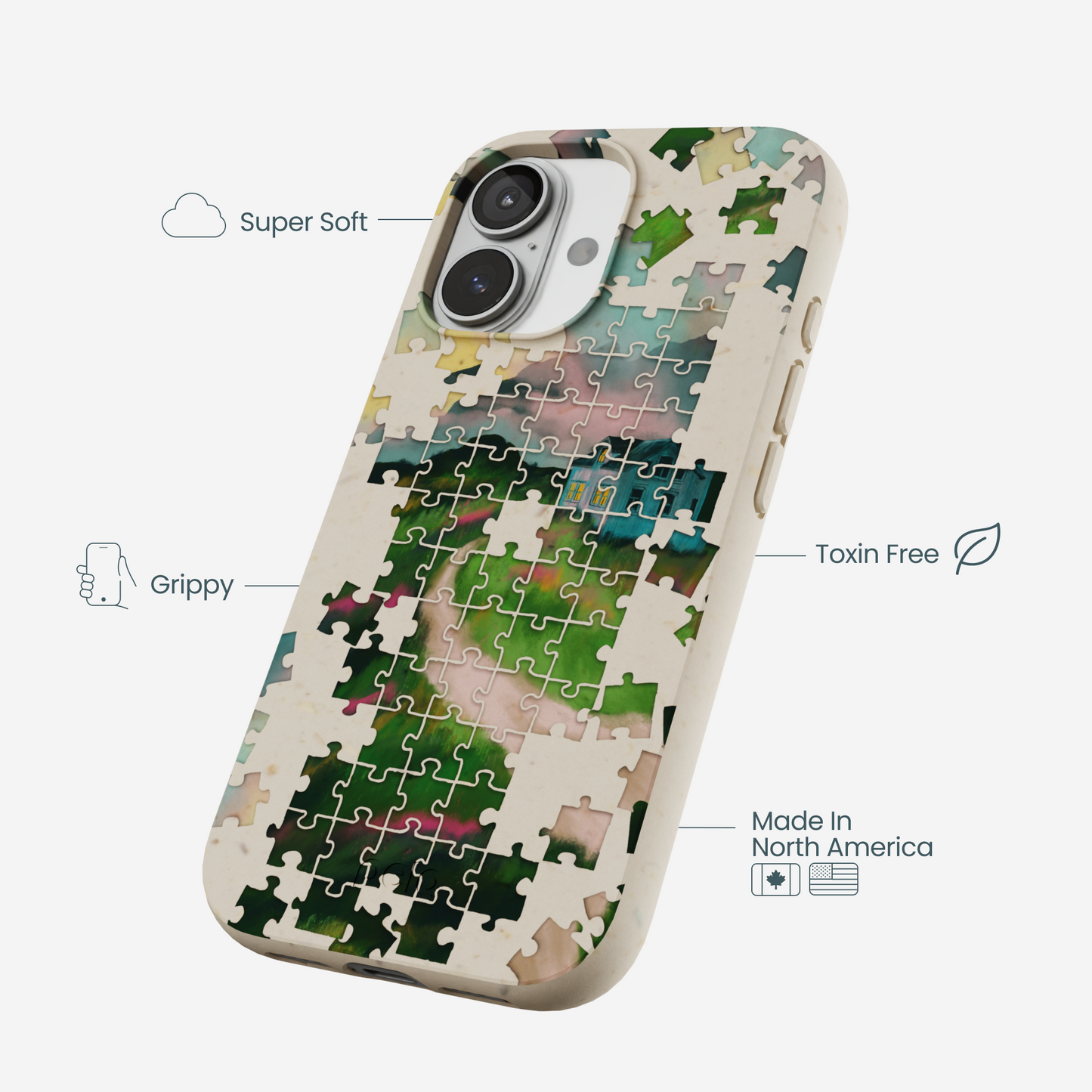 London Fog Peaceful Puzzle iPhone 17 Case