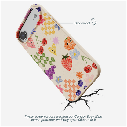 Seashell Pencil Doodles iPhone Air Case