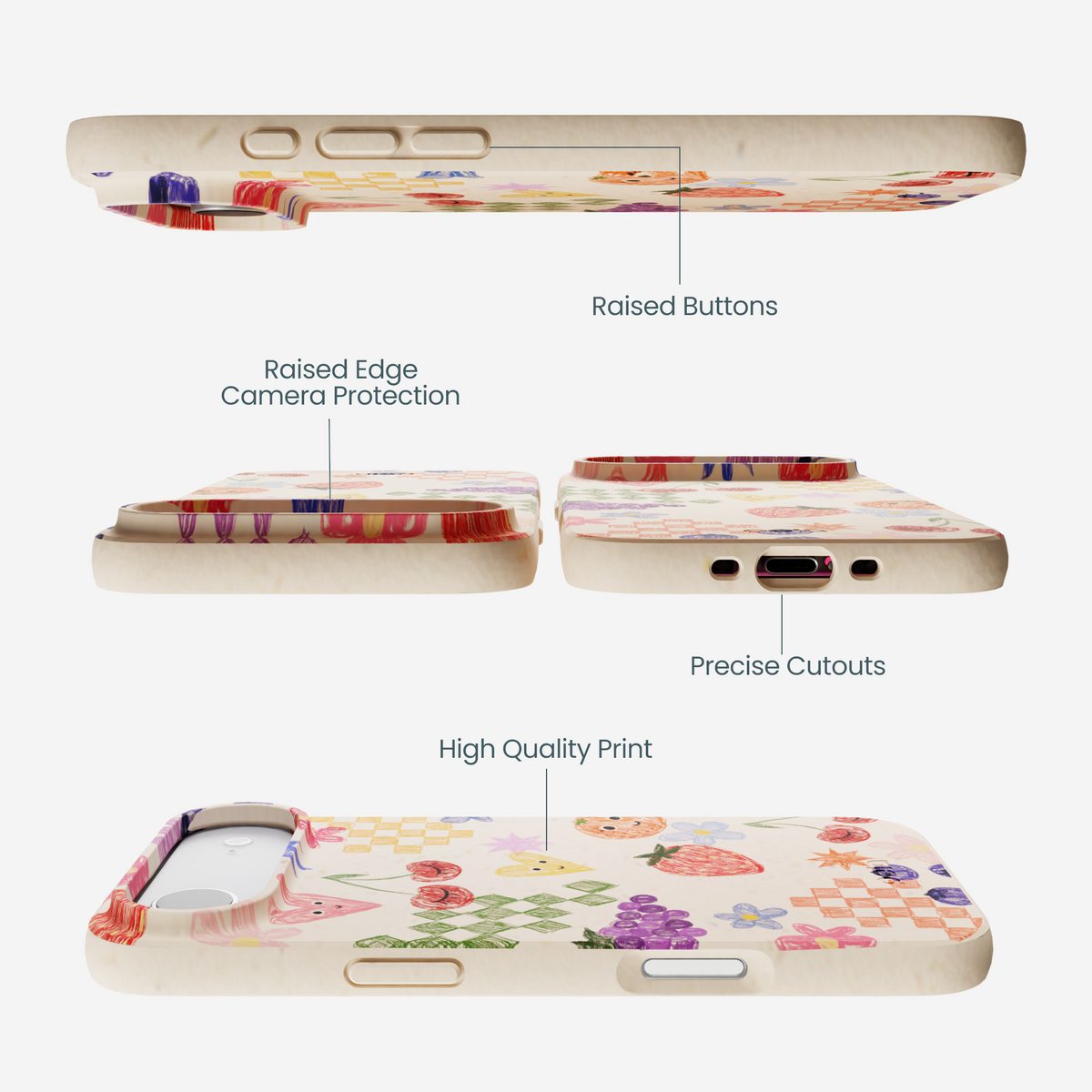 Seashell Pencil Doodles iPhone Air Case