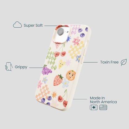 Seashell Pencil Doodles iPhone 16e/17e Case