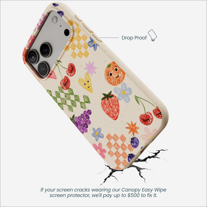 Seashell Pencil Doodles iPhone 17 Pro Max Case