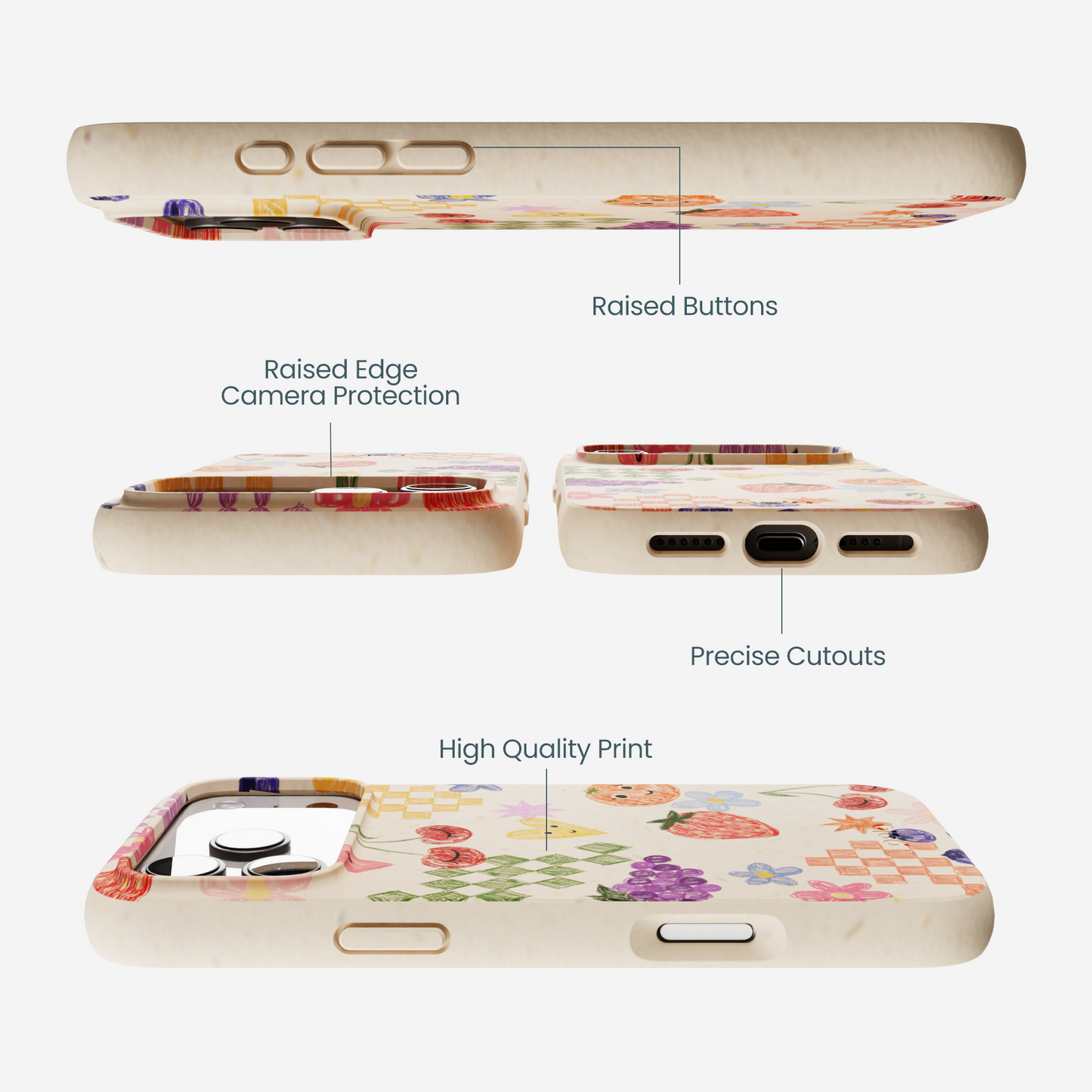 Seashell Pencil Doodles iPhone 17 Pro Max Case