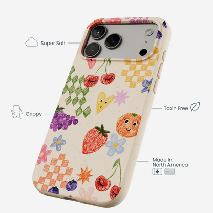 Seashell Pencil Doodles iPhone 17 Pro Max Case