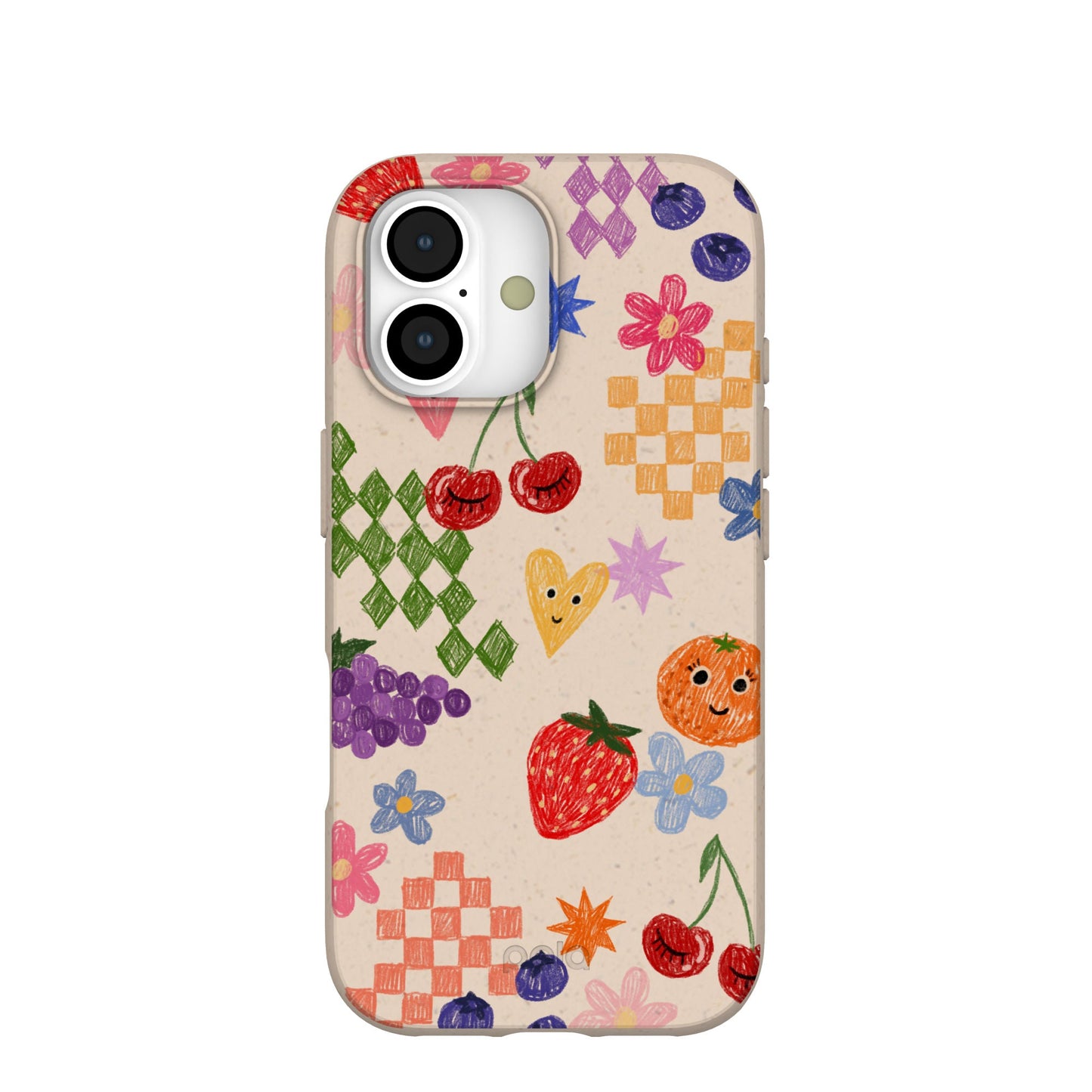 Seashell Pencil Doodles iPhone 17 Case