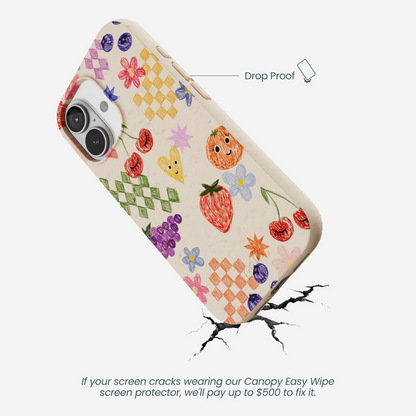 Seashell Pencil Doodles iPhone 17 Case