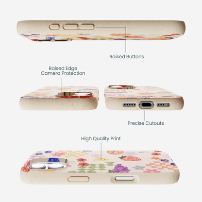 Seashell Pencil Doodles iPhone 17 Case