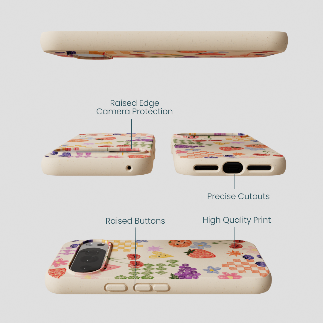 Seashell Pencil Doodles Google Pixel 10/10 Pro Case