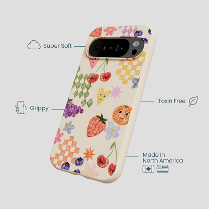 Seashell Pencil Doodles Google Pixel 10/10 Pro Case