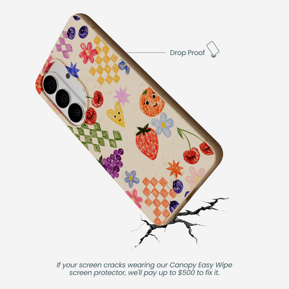 Seashell Pencil Doodles Samsung Galaxy S26 Case
