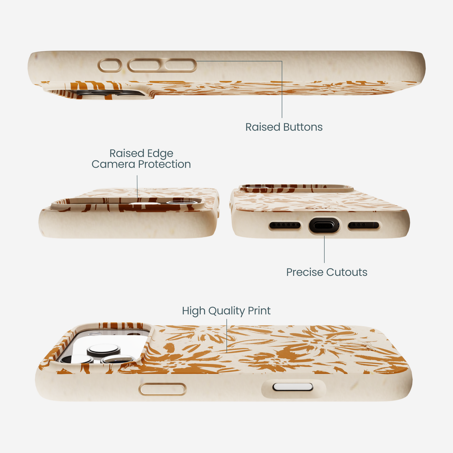 Seashell Petal Burst iPhone 17 Pro Max Case