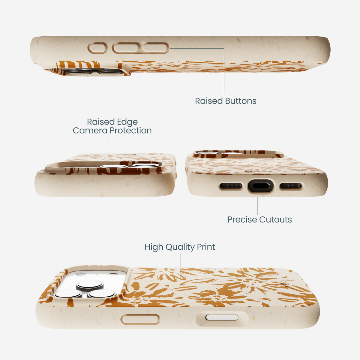 Seashell Petal Burst iPhone 17 Pro Case