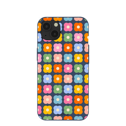 Navy Blue Petal Pop iPhone 13 Case