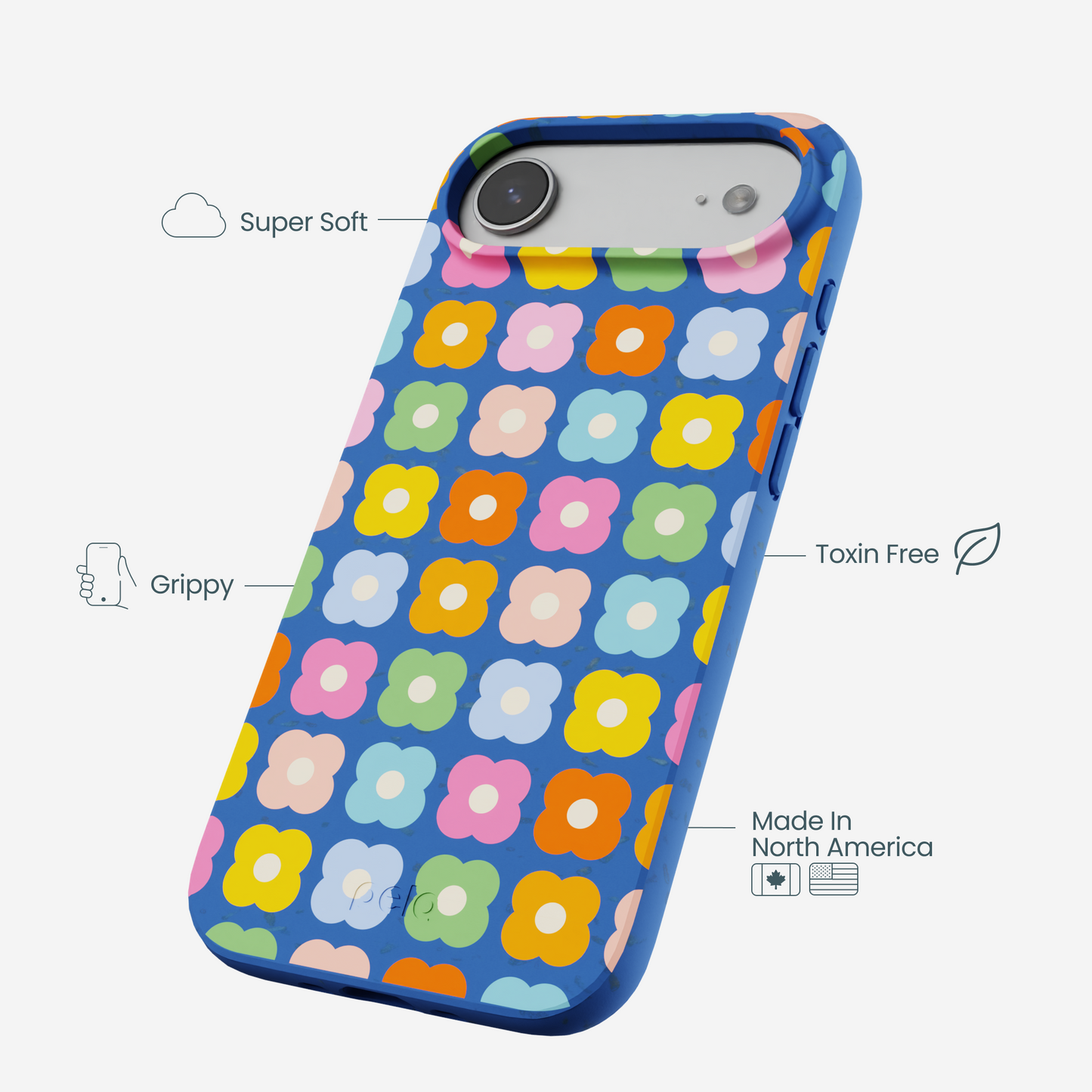 Electric Blue Petal Pop iPhone Air Case