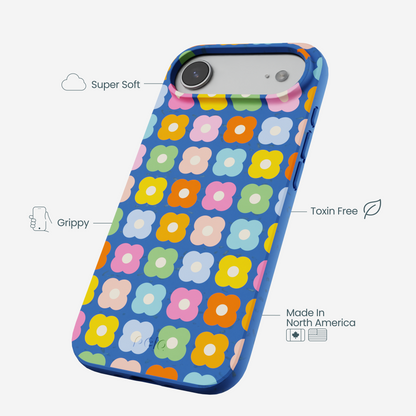 Electric Blue Petal Pop iPhone Air Case
