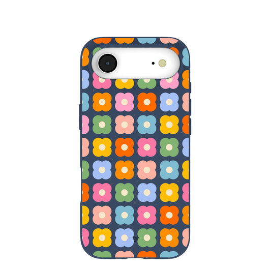 Navy Blue Petal Pop iPhone Air Case