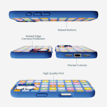 Electric Blue Petal Pop iPhone 17 Case