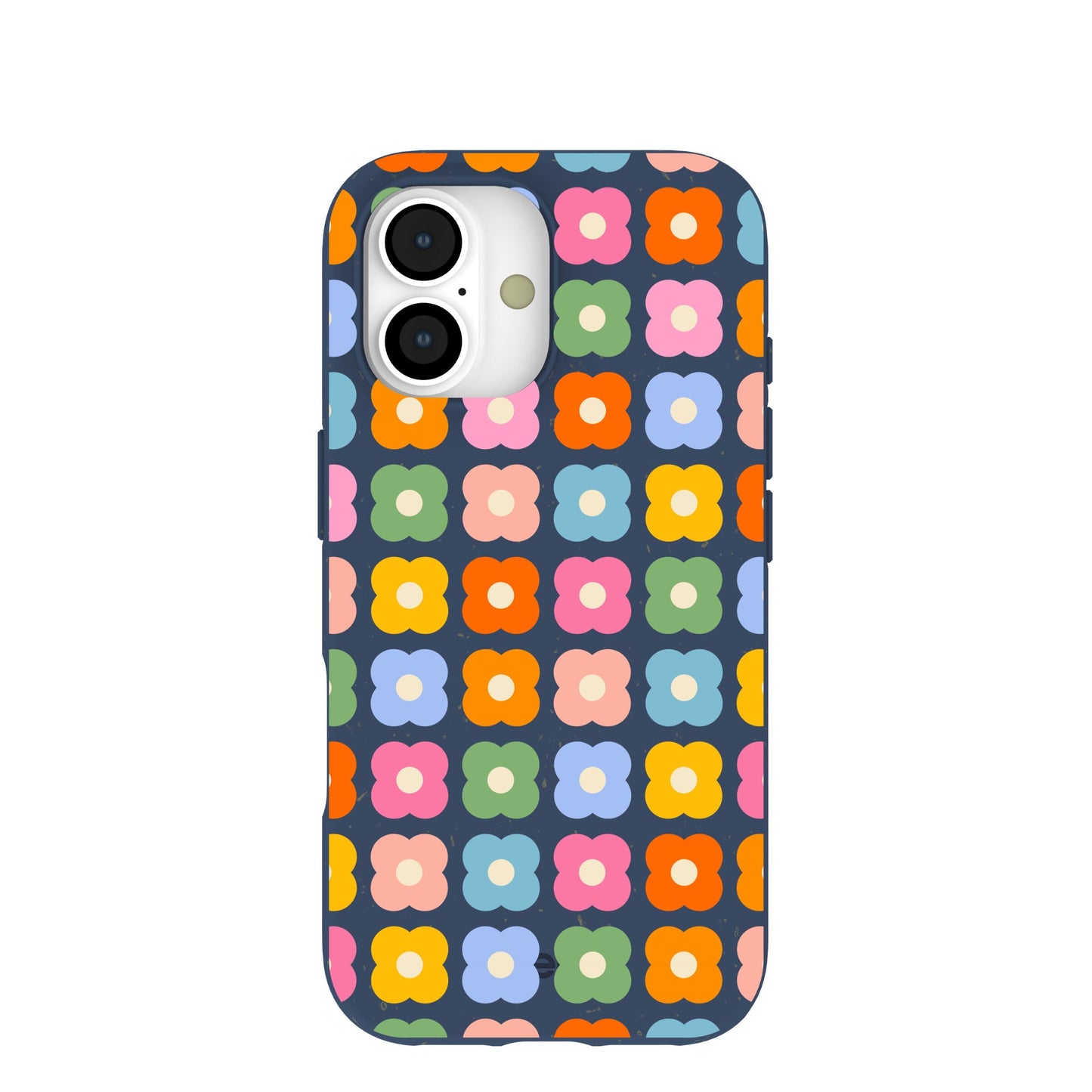 Navy Blue Petal Pop iPhone 17 Case