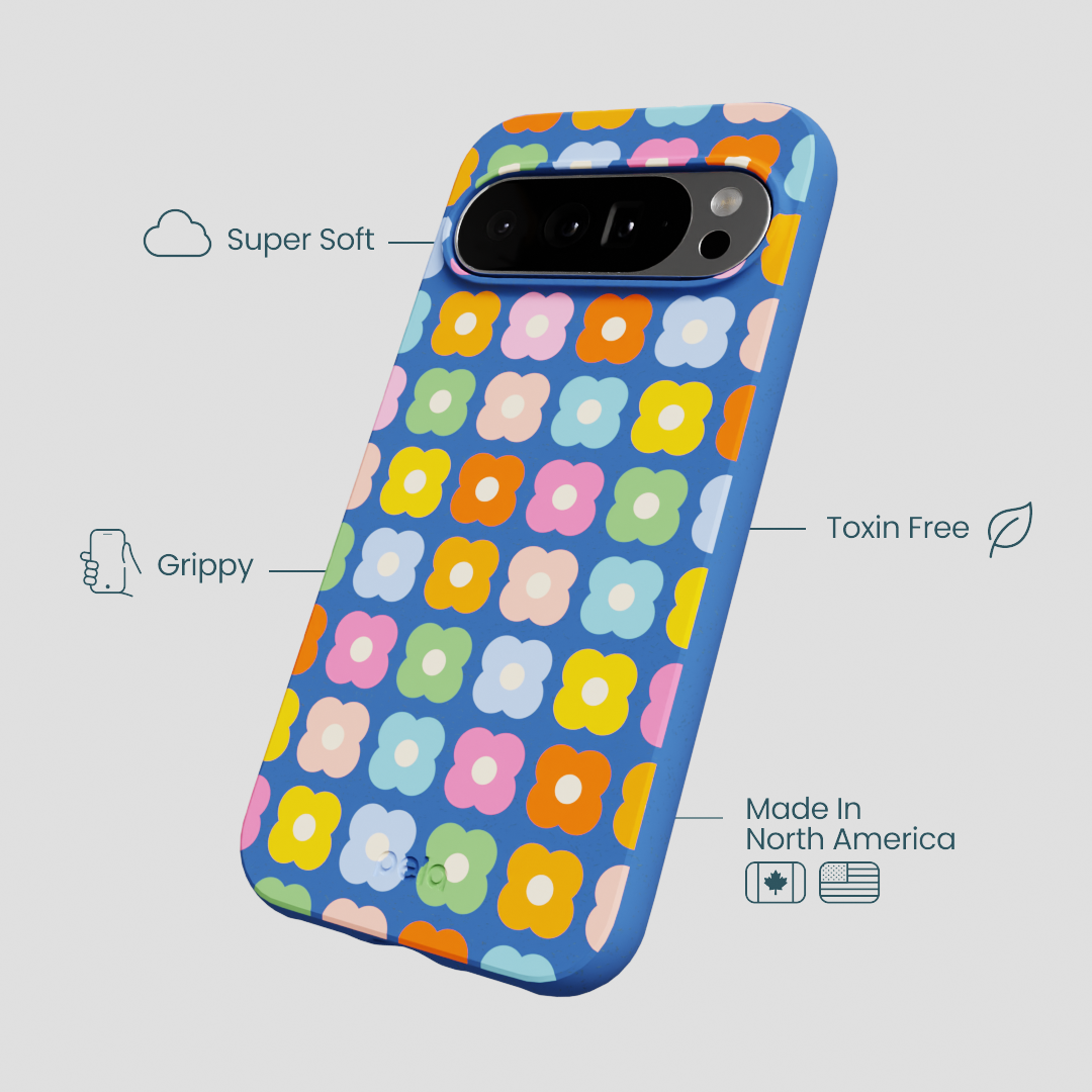 Electric Blue Petal Pop Google Pixel 10 Pro XL Case