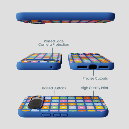 Electric Blue Petal Pop Google Pixel 10/10 Pro Case