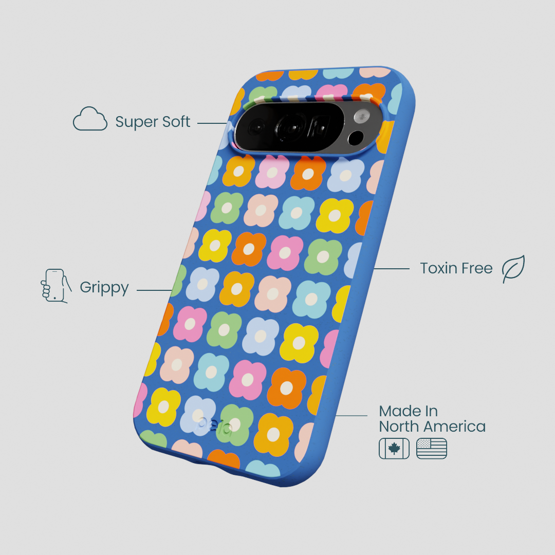 Electric Blue Petal Pop Google Pixel 10/10 Pro Case