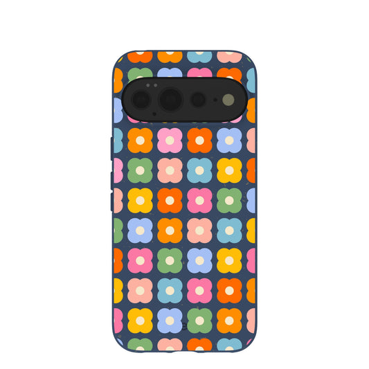 Navy Blue Petal Pop Google Pixel 11 Pro XL Case