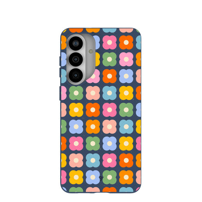 Navy Blue Petal Pop Samsung Galaxy S26+(Plus) Case