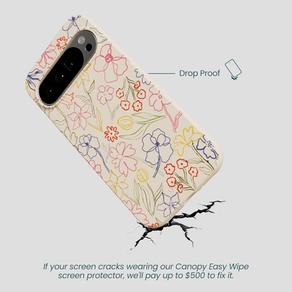 Seashell Petals Sketch Google Pixel 10 Pro XL Case
