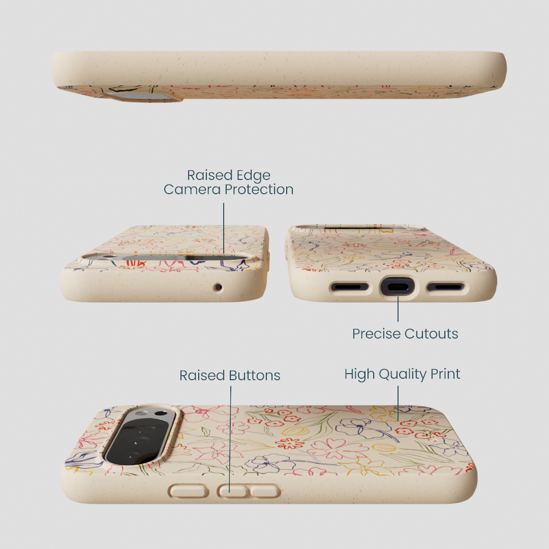 Seashell Petals Sketch Google Pixel 10 Pro XL Case