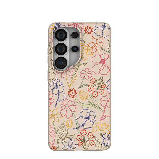 Seashell Petals Sketch Samsung Galaxy S26 Ultra Case