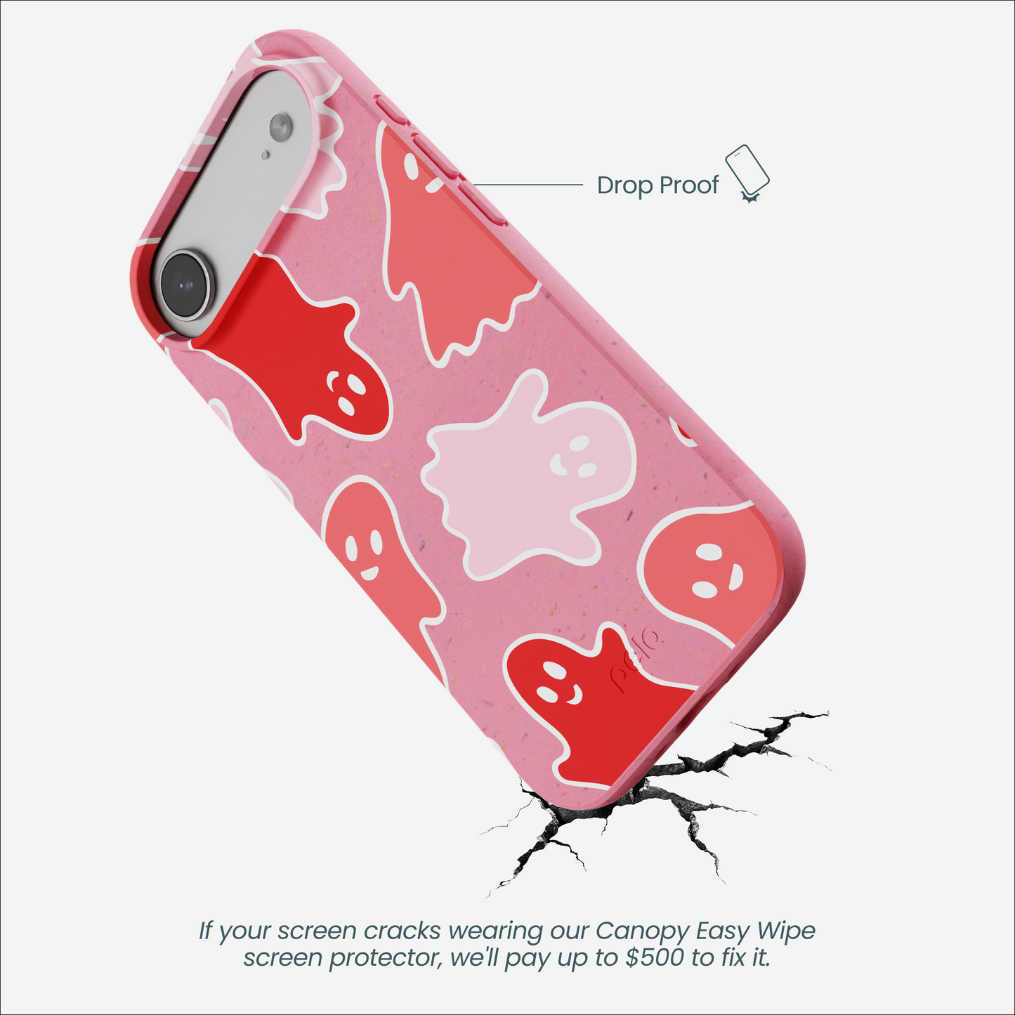 Bubblegum Pink Phantom Pals iPhone Air Case