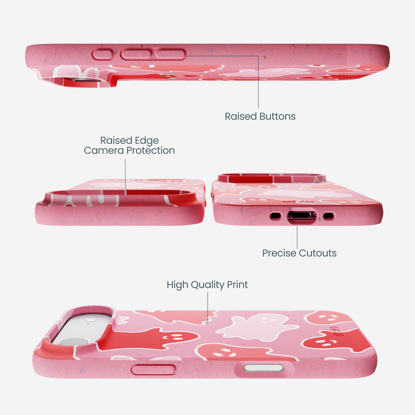 Bubblegum Pink Phantom Pals iPhone Air Case
