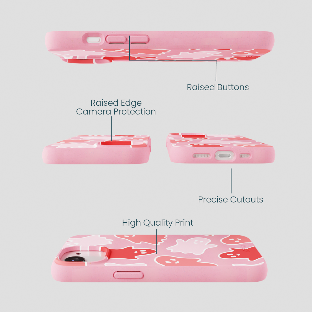 Bubblegum Pink Phantom Pals iPhone 16e/17e Case