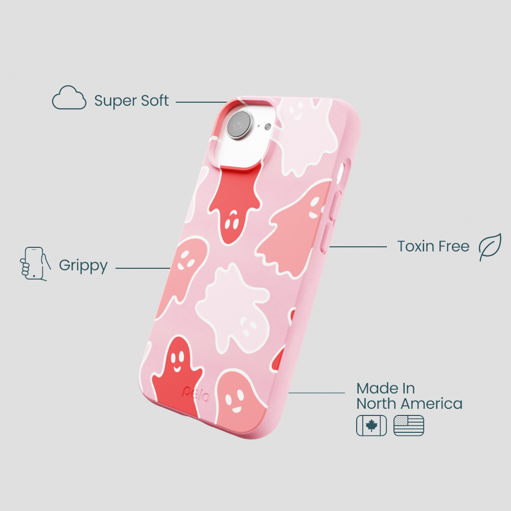 Bubblegum Pink Phantom Pals iPhone 16e/17e Case