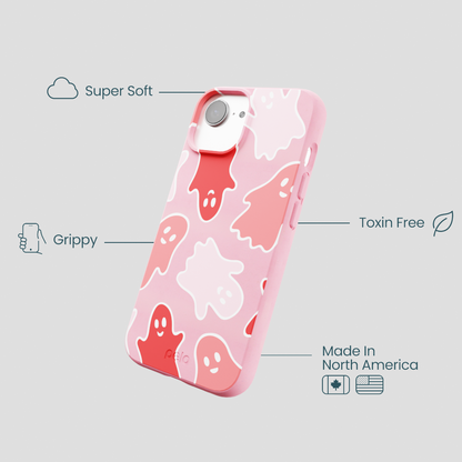 Bubblegum Pink Phantom Pals iPhone 16e/17e Case
